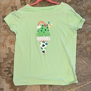 Cat & Jack Light Green Ice Cream Graphic Tee